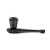 Carved ebony pipe with cobra pattern 10 cm
